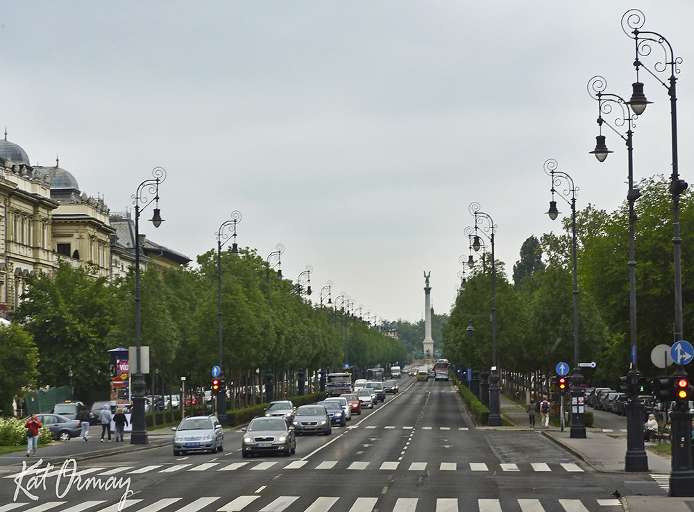 The grand tree-lined boulevard of Andrássy 
