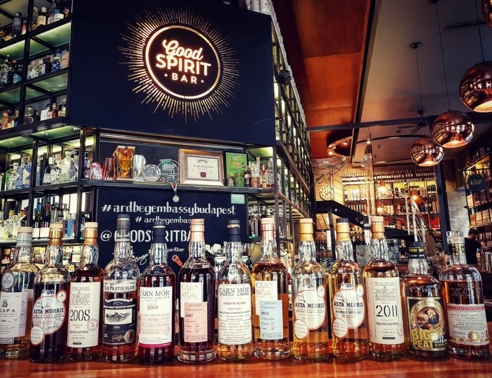 GoodSpirit Whiskey and Cocktail Bar offers over 500 different quality spirits