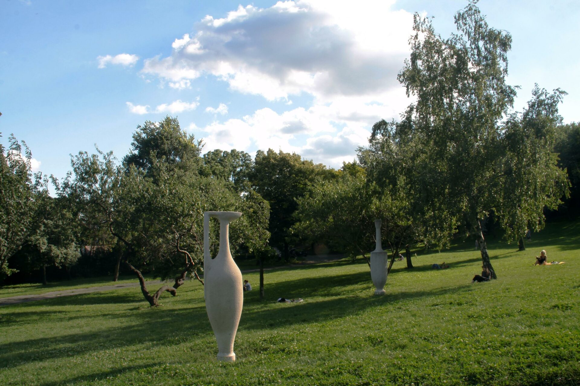 View of the Jubileumi Park amphorae