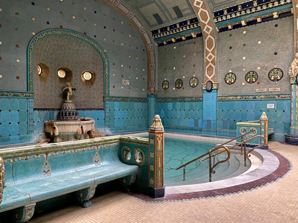 One of the indoor thermal pools of Gellért Bath in Budapest