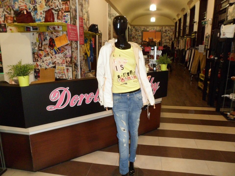 Interior shot of Dorothy & Aby outlet in Budapest