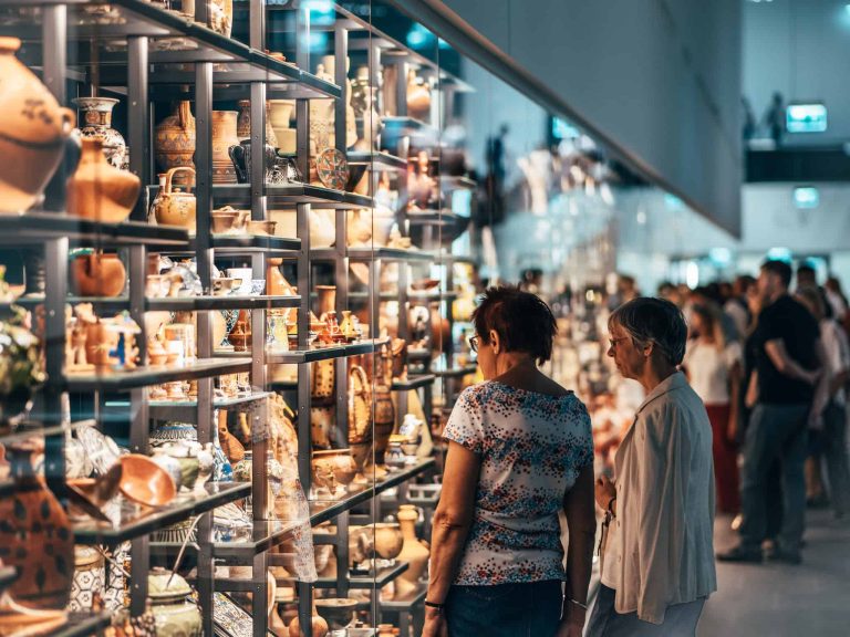Interior shot of the Museum of Ethnography Budapest