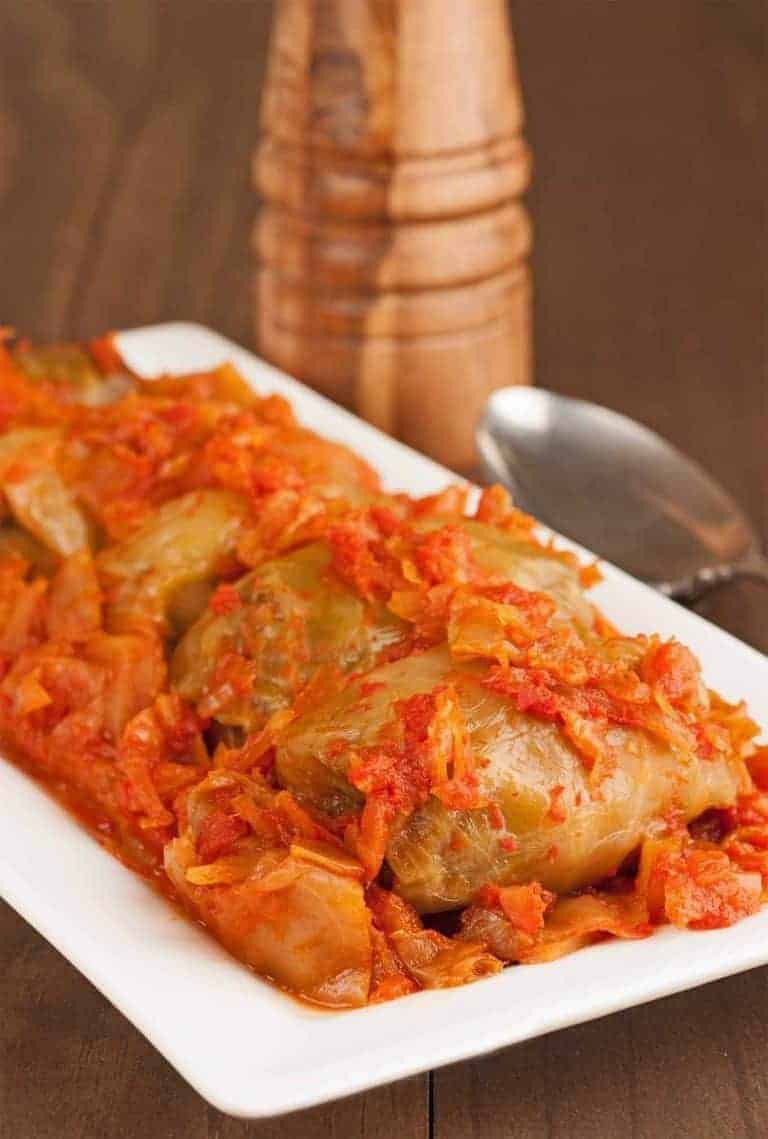 Stuffed cabbage rolls, the must-have meal at Hungarian Christmas and wedding feasts