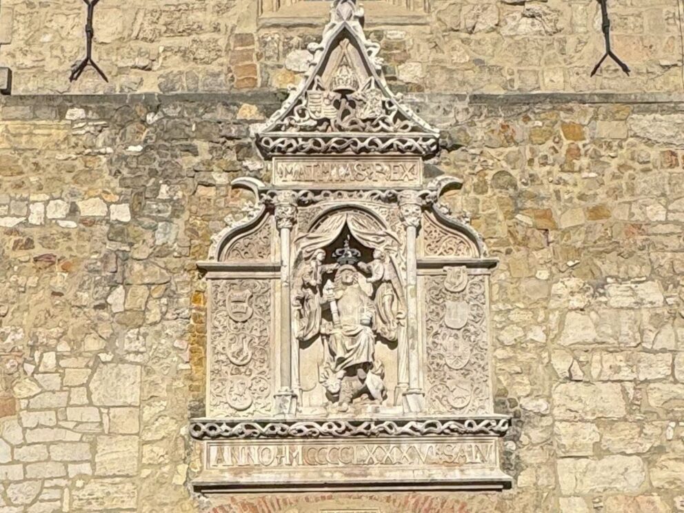 King Matthias Relief on the Wall of Nicholas Tower