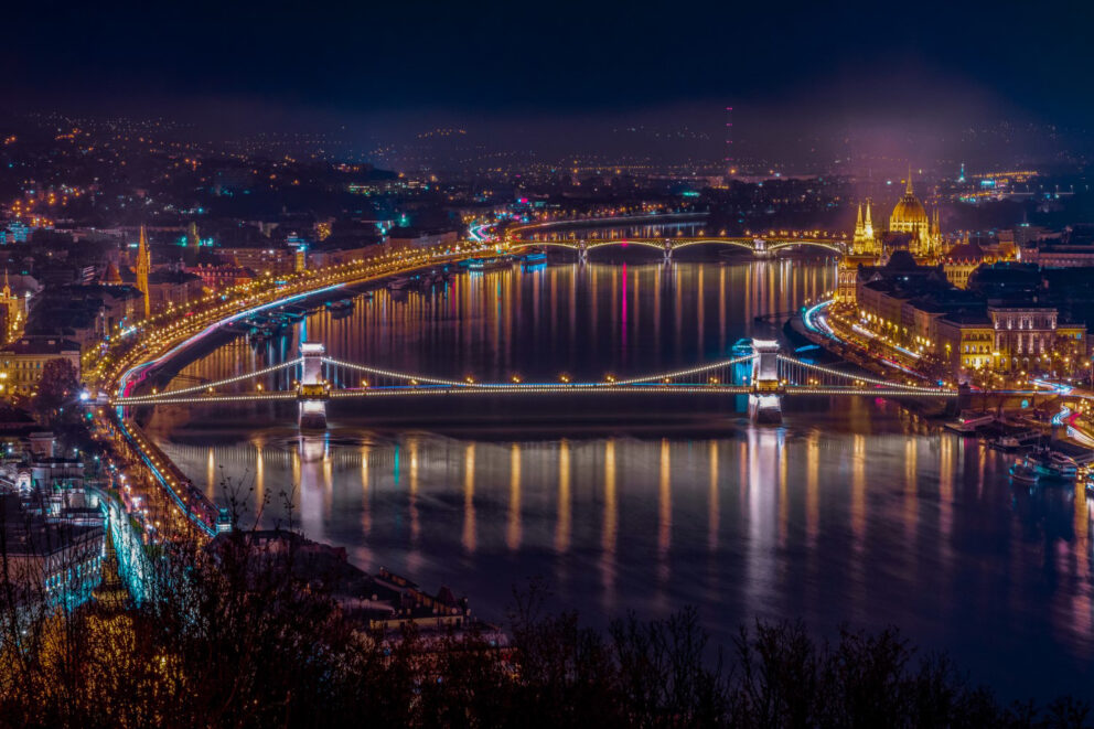 The stunning beauty of Budapest by night.
