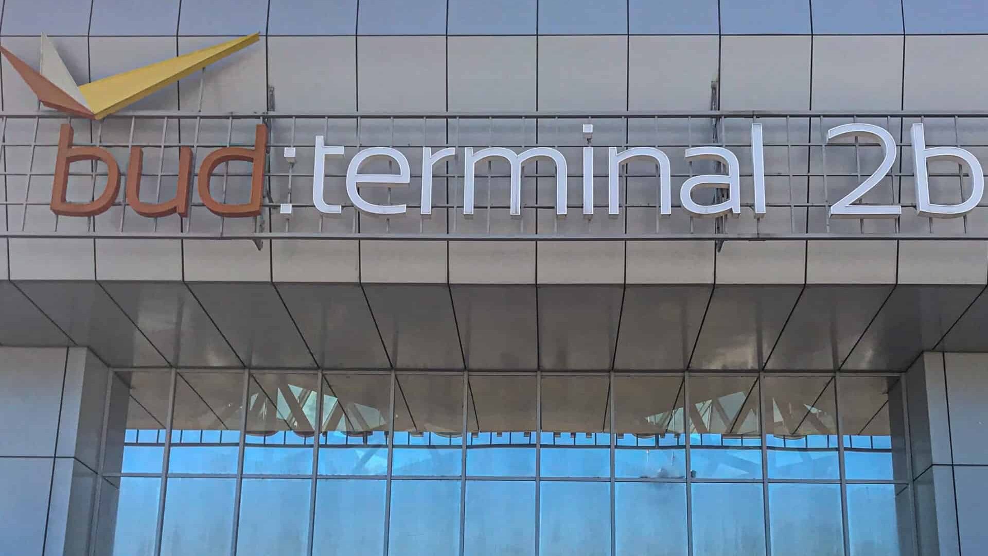 Exterior shot of the terminal 2b at Liszt Ferenc Airport, Budapest
