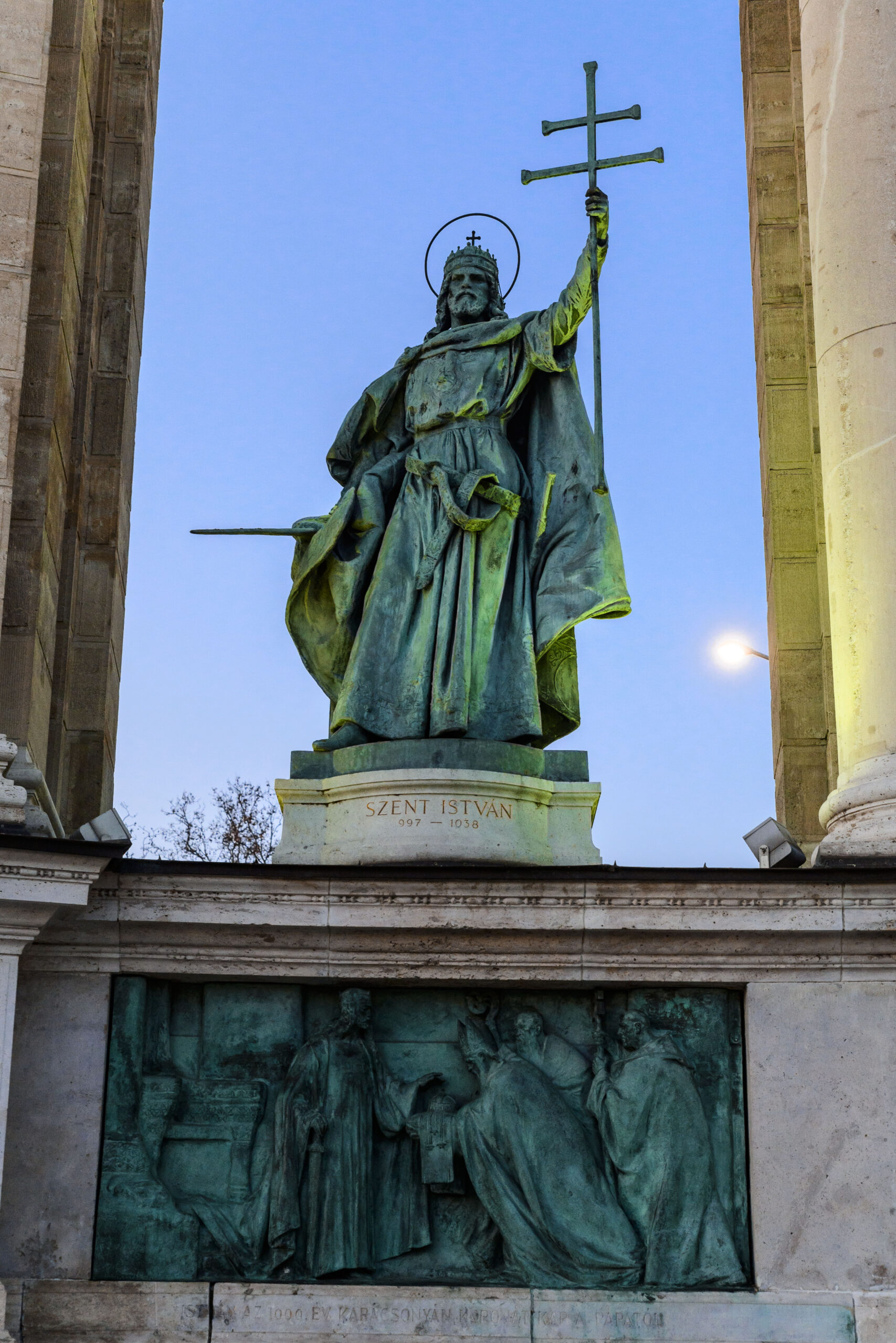 Statue of Saint Stephen, the founder of Hungary