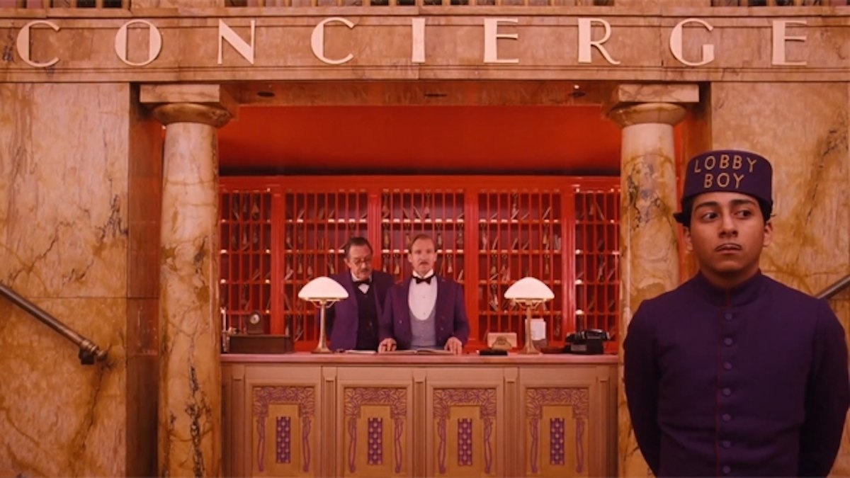 Scene from the Grand Hotel Budapest movie