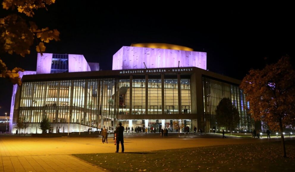 One of the biggest cultural venues, the MüPa across the river Danube