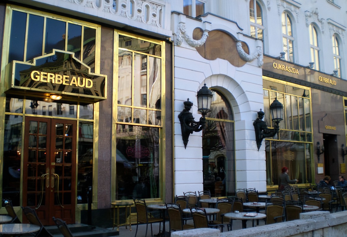 Gerbeaud Coffee House, one of the most famous confectionary shops in Budapest
