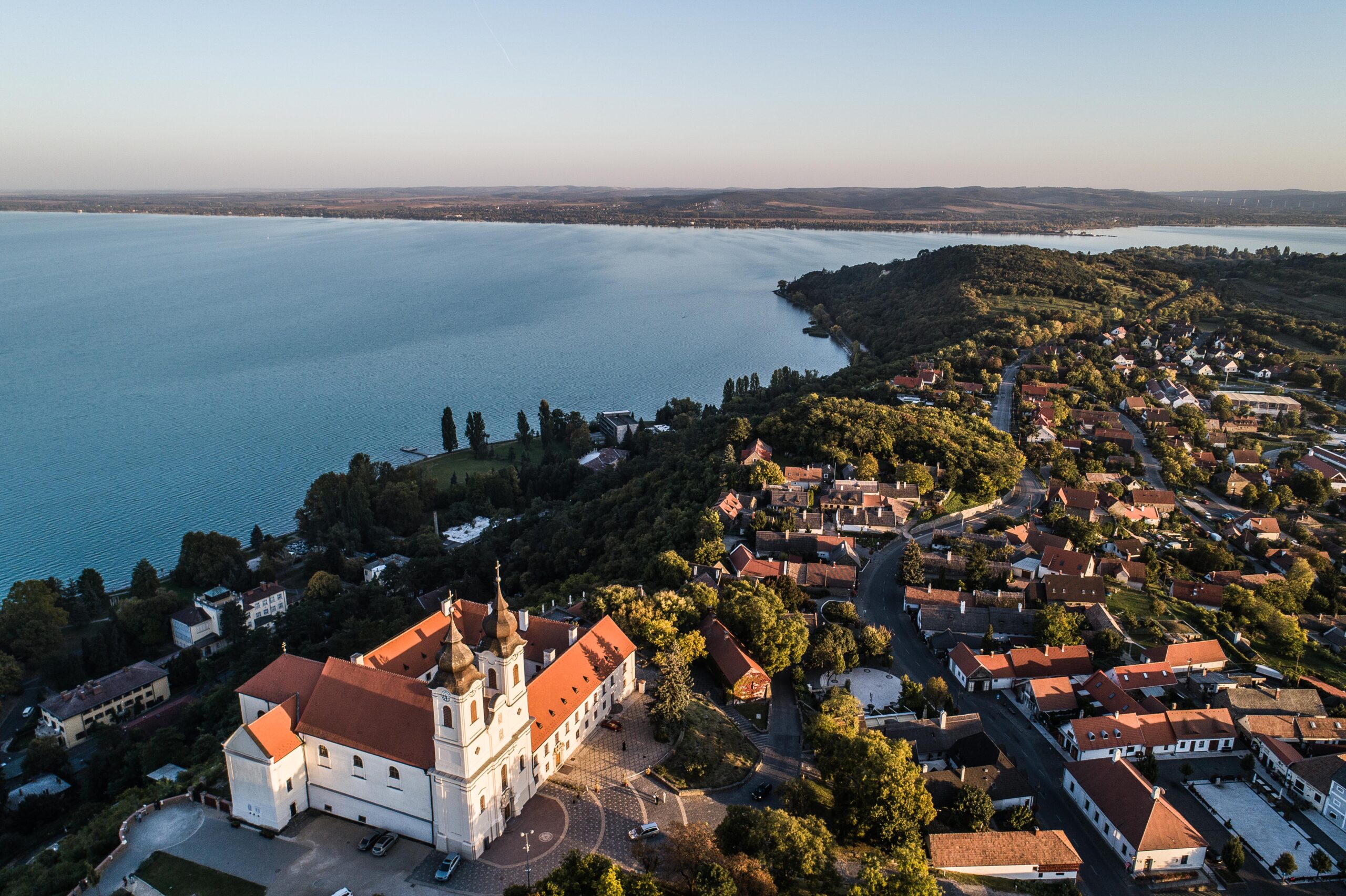 A top-view of Tihany, ungary