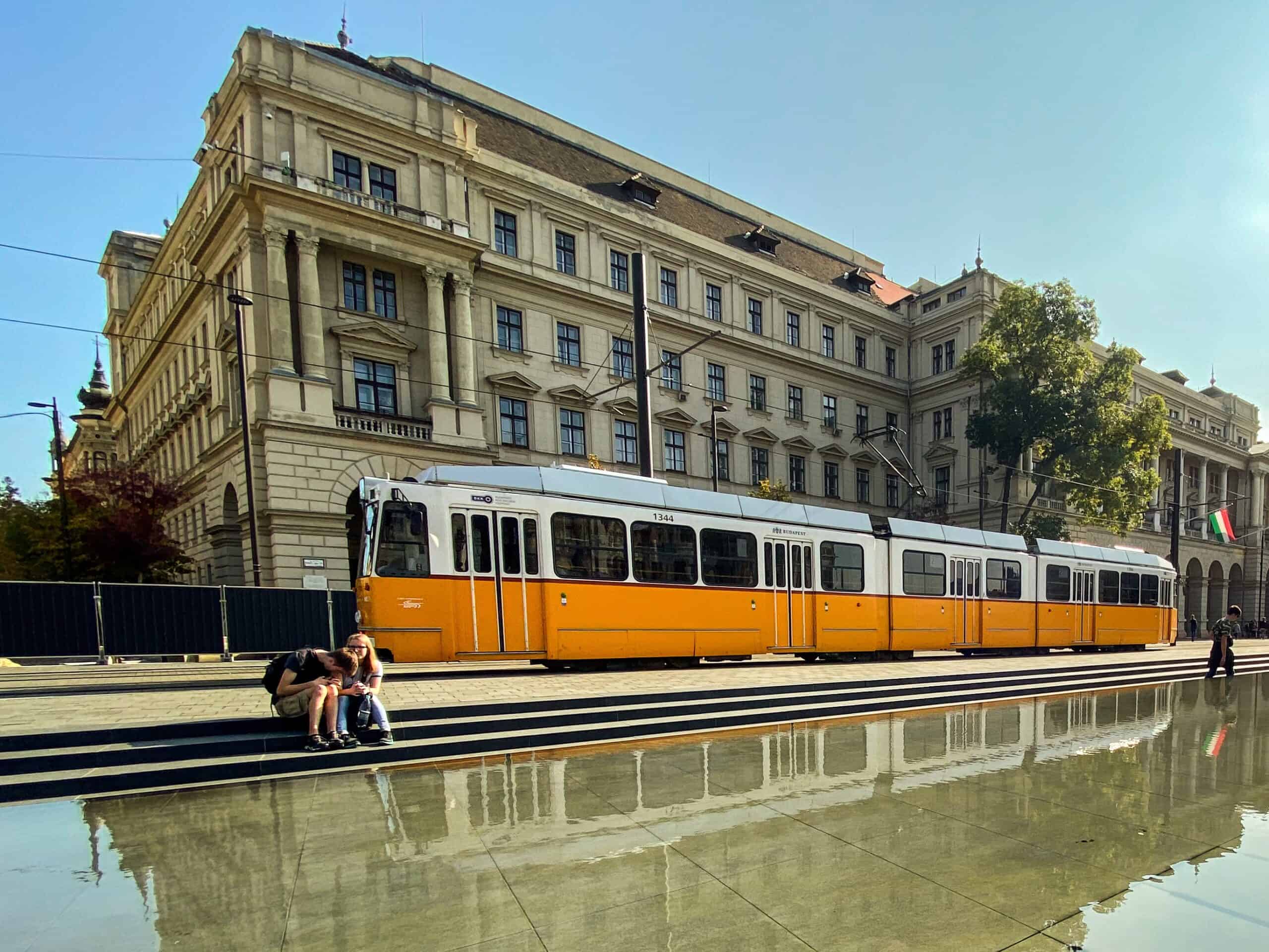 Tram at Kossuth square