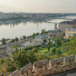 View of Castle Garden Bazaar from Buda Castle
