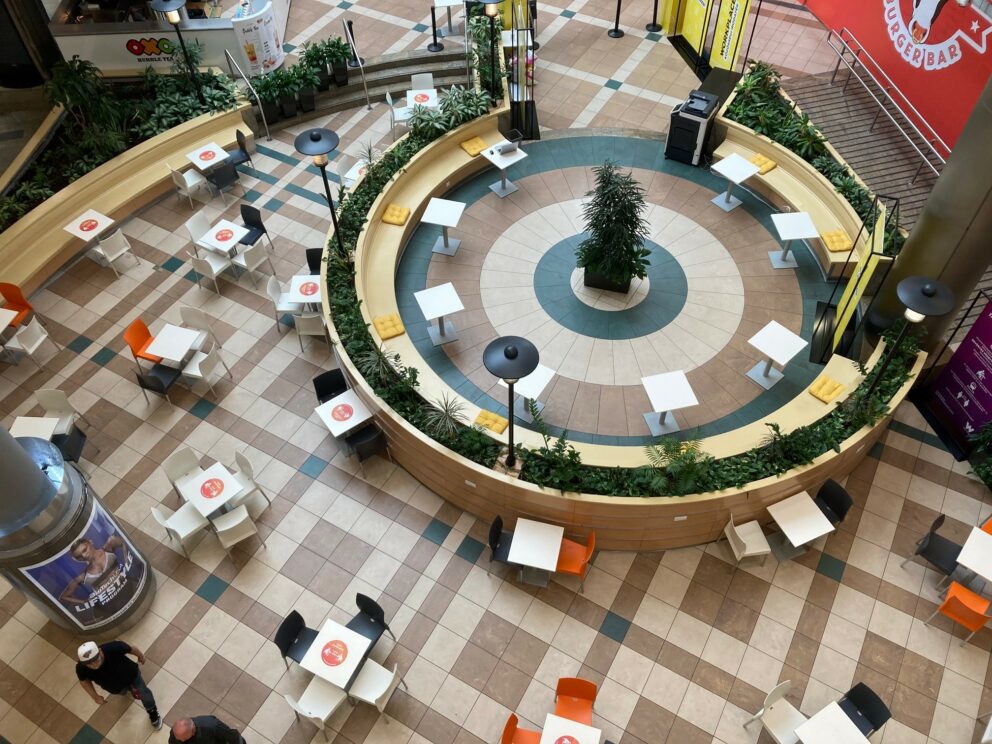 The food court of Westend comprising 50 restaurants