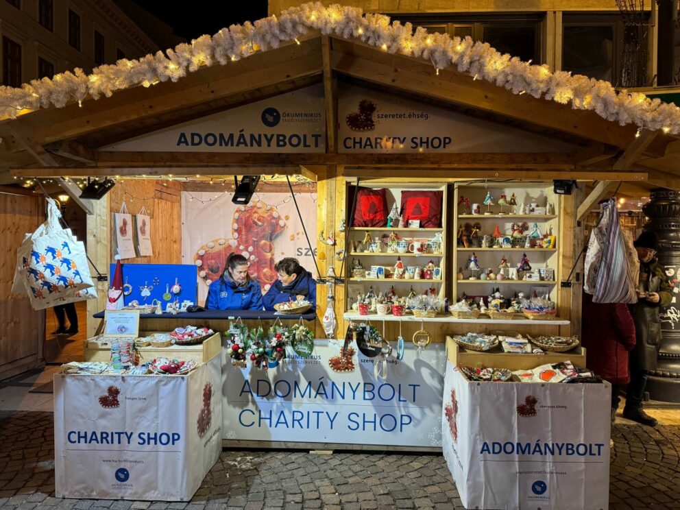 Charity donation box point at the Advent Basilica
