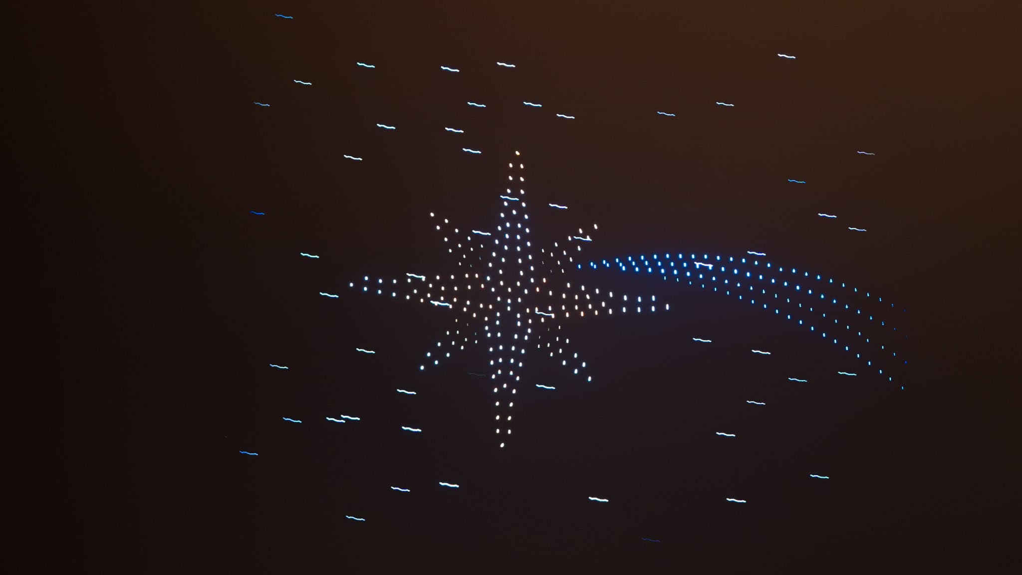 Star of Bethlehem drone formation