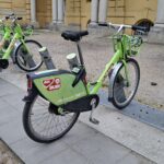 MOL Bubi bikes at a docking station