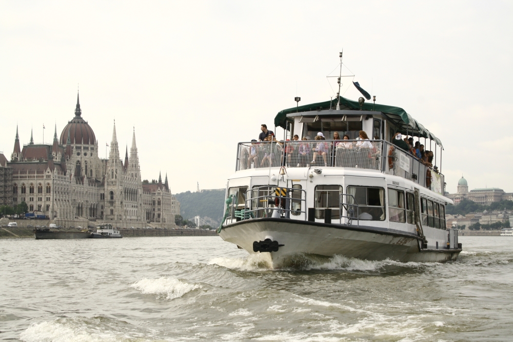 The BKK ferry boat in Budapest