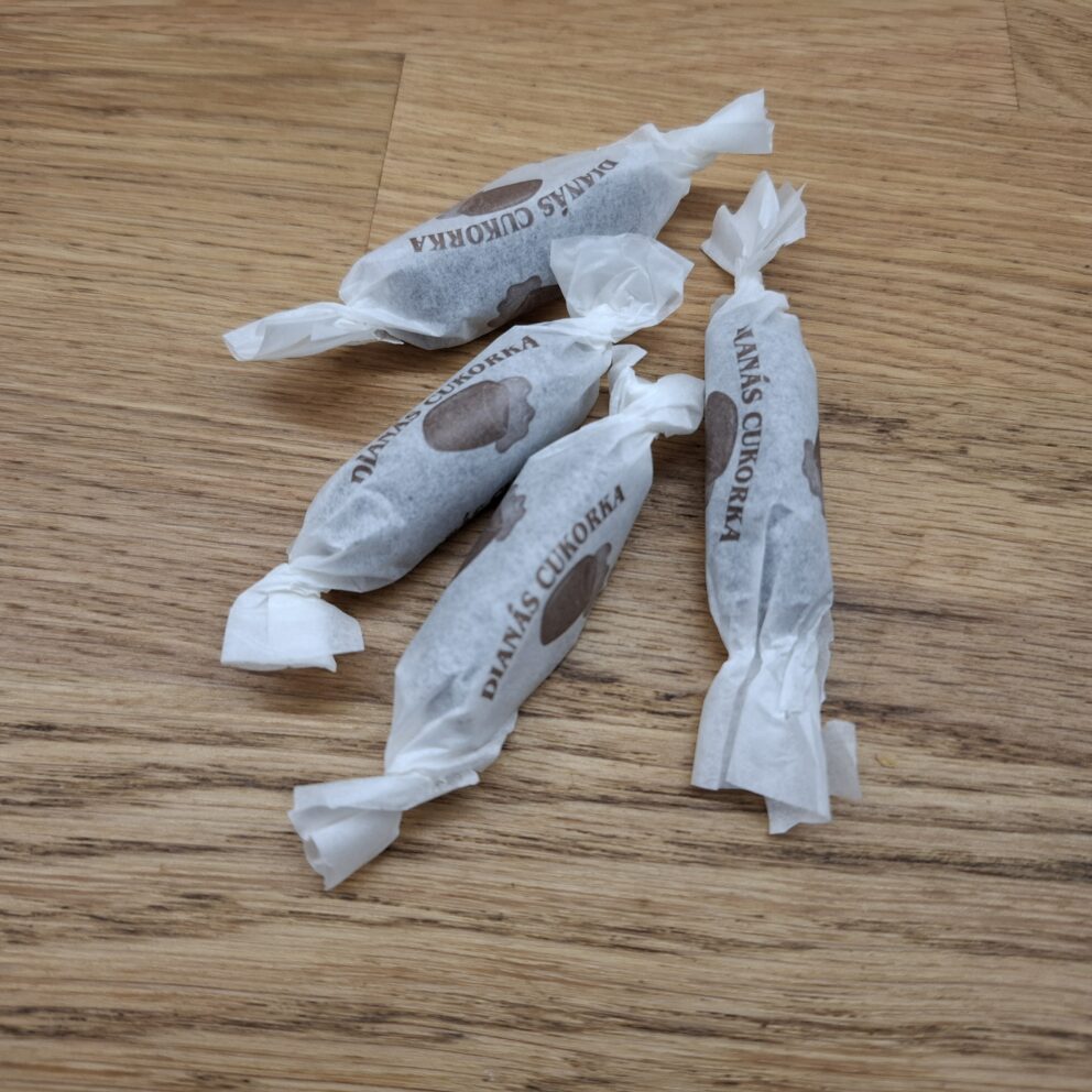 A classic blue wrapper of Boci milk chocolate featuring its iconic cow logo