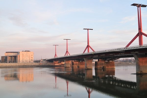 Rákóczi Bridge, formerly known as Lágymányosi Bridge, in Budapest