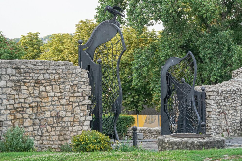 The impressive Beggar S Gate Or Raven Gate located within the historic Buda Castle District in Budapest
