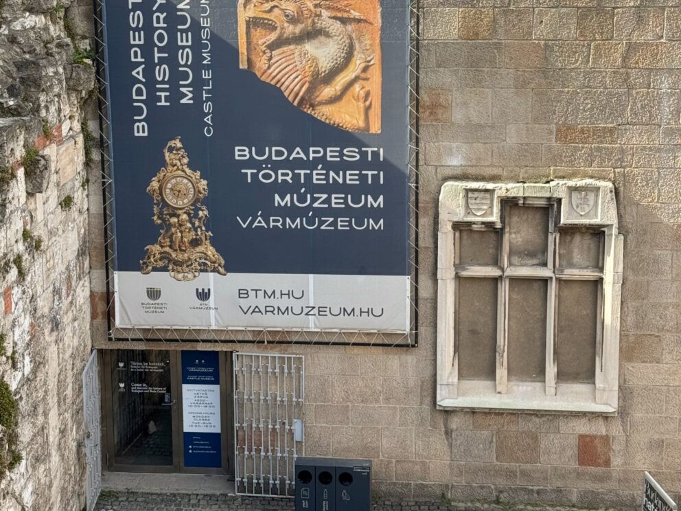 The impressive Castle Museum Entry located within the historic Buda Castle District in Budapest