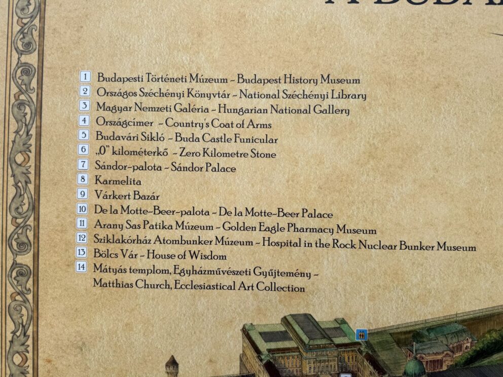 The impressive District Map Yellow 4 1 located within the historic Buda Castle District in Budapest