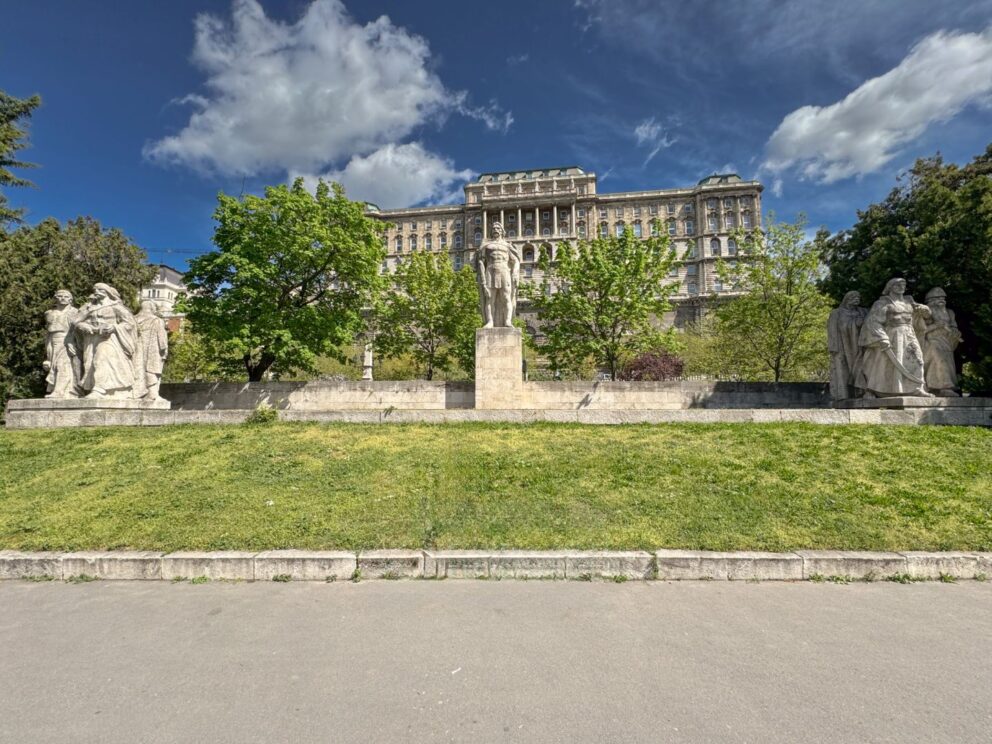 The impressive Gyorgy Dozsa located within the historic Buda Castle District in Budapest
