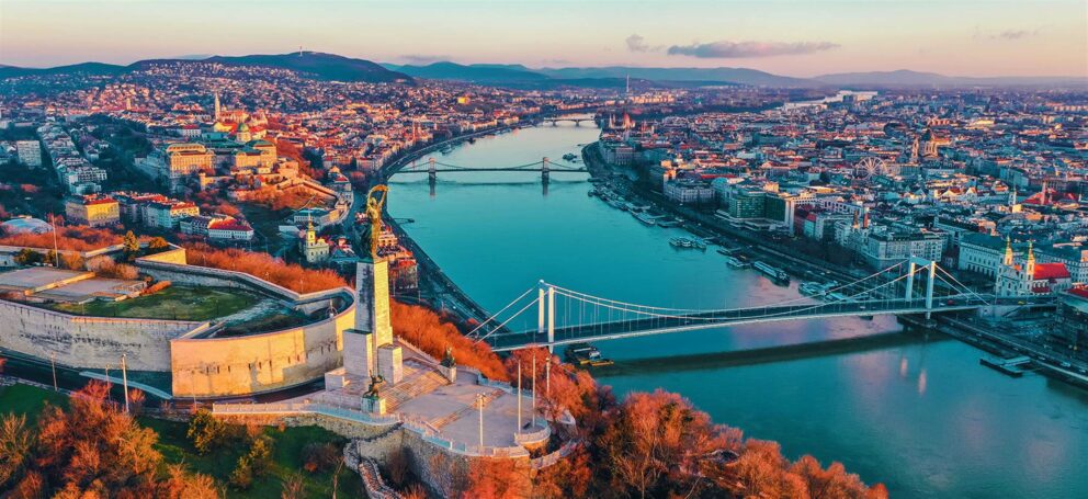 Aerial view of Budapest, a city with a thousand amazing things to do