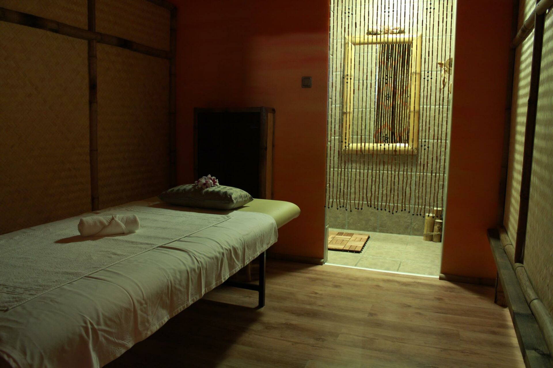 A close-up view of a soothing foot reflexology treatment utilizing aromatic oils