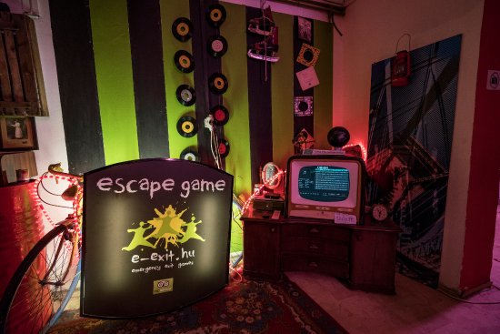 Inside of E-Exit Escape Room in Budapest