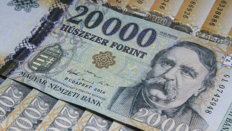 The money used in Hungary, the forint.