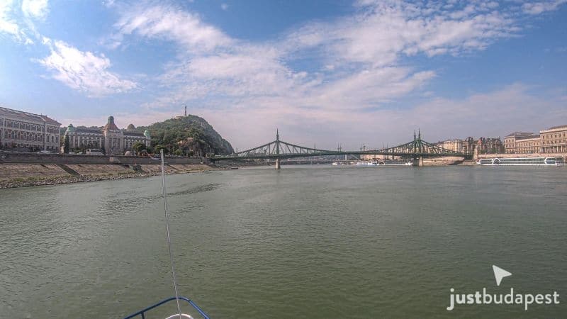 View of Gellert Hill and the Citadella from the Danube River