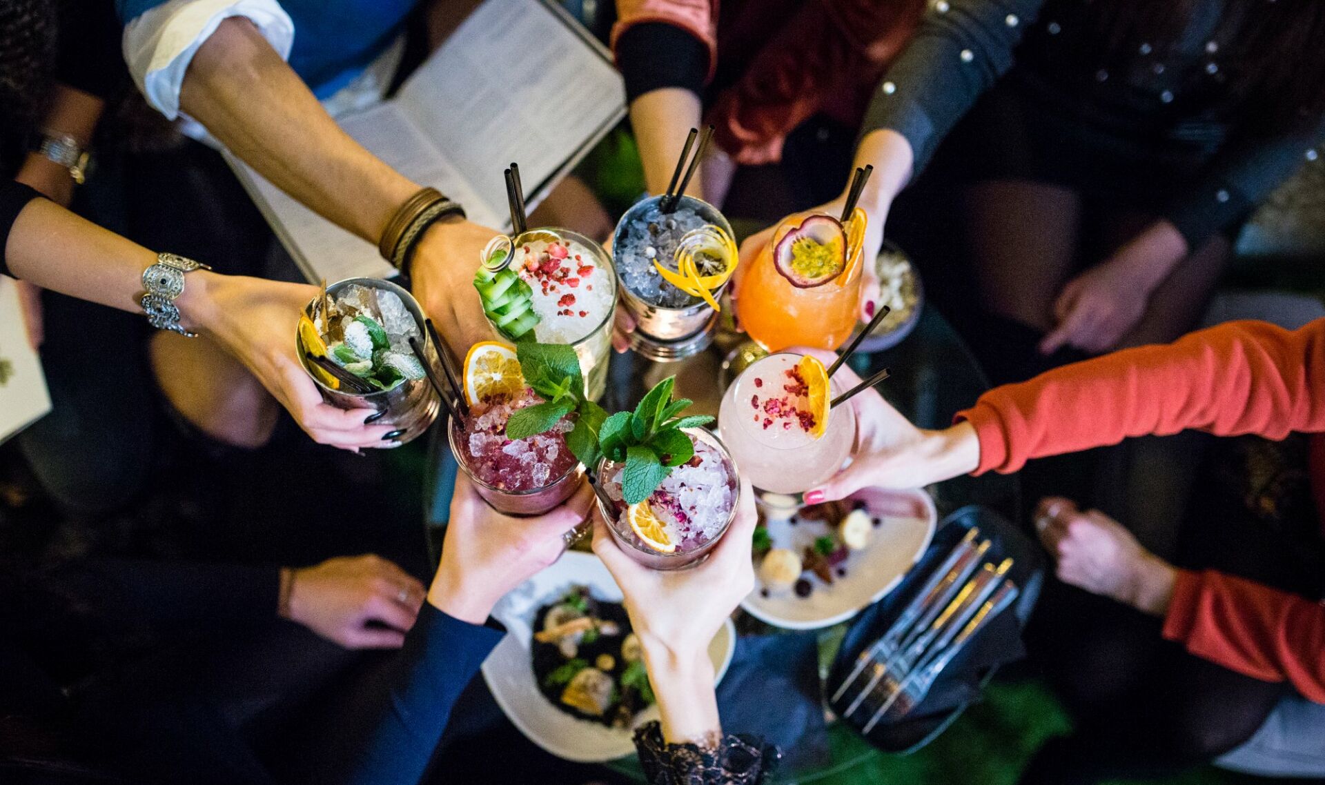 The luxurious outdoor seating lounge at the High Note SkyBar