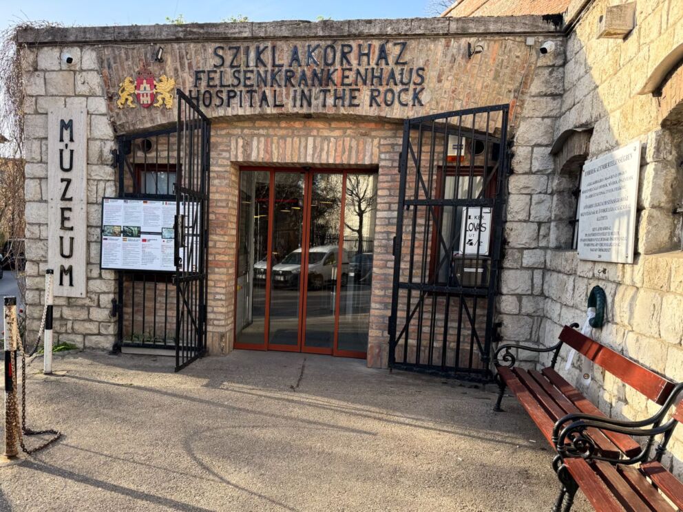 Lifelike wax figures depicting wartime medical scenes deep inside the Hospital in the Rock bunker