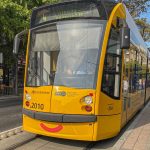 Modern tram in Budapest