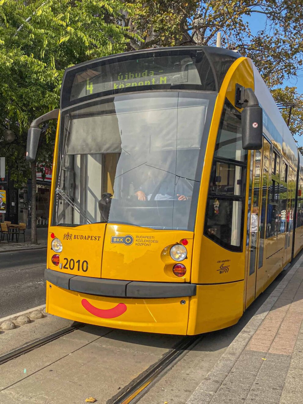 Modern tram in Budapest