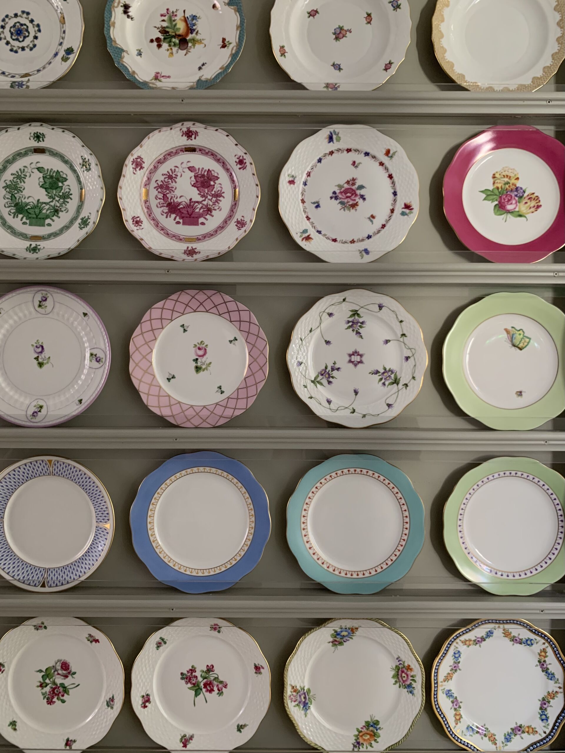 Beautiful Herend wall plates at the Herend Museum