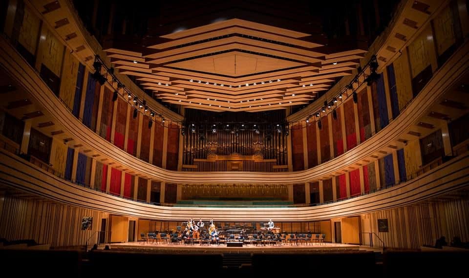 The incredibly detailed Art Nouveau interior of the Liszt Academy Grand Hall