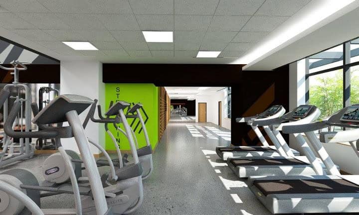 The clean, well-equipped open-plan fitness floor inside the Lite Wellness Club