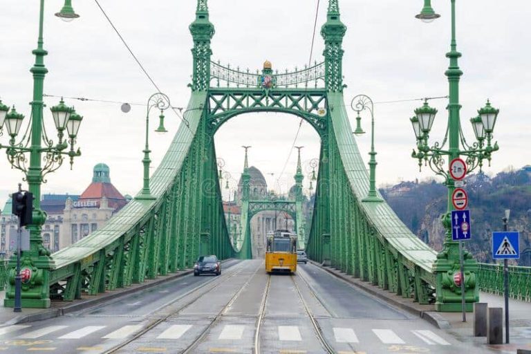 Liberty bridge in Budapest