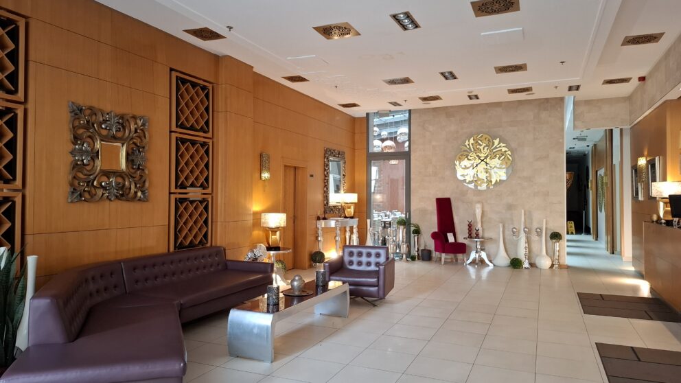 A clear high quality view securely documenting the specific comfortable features of the boutique hotel