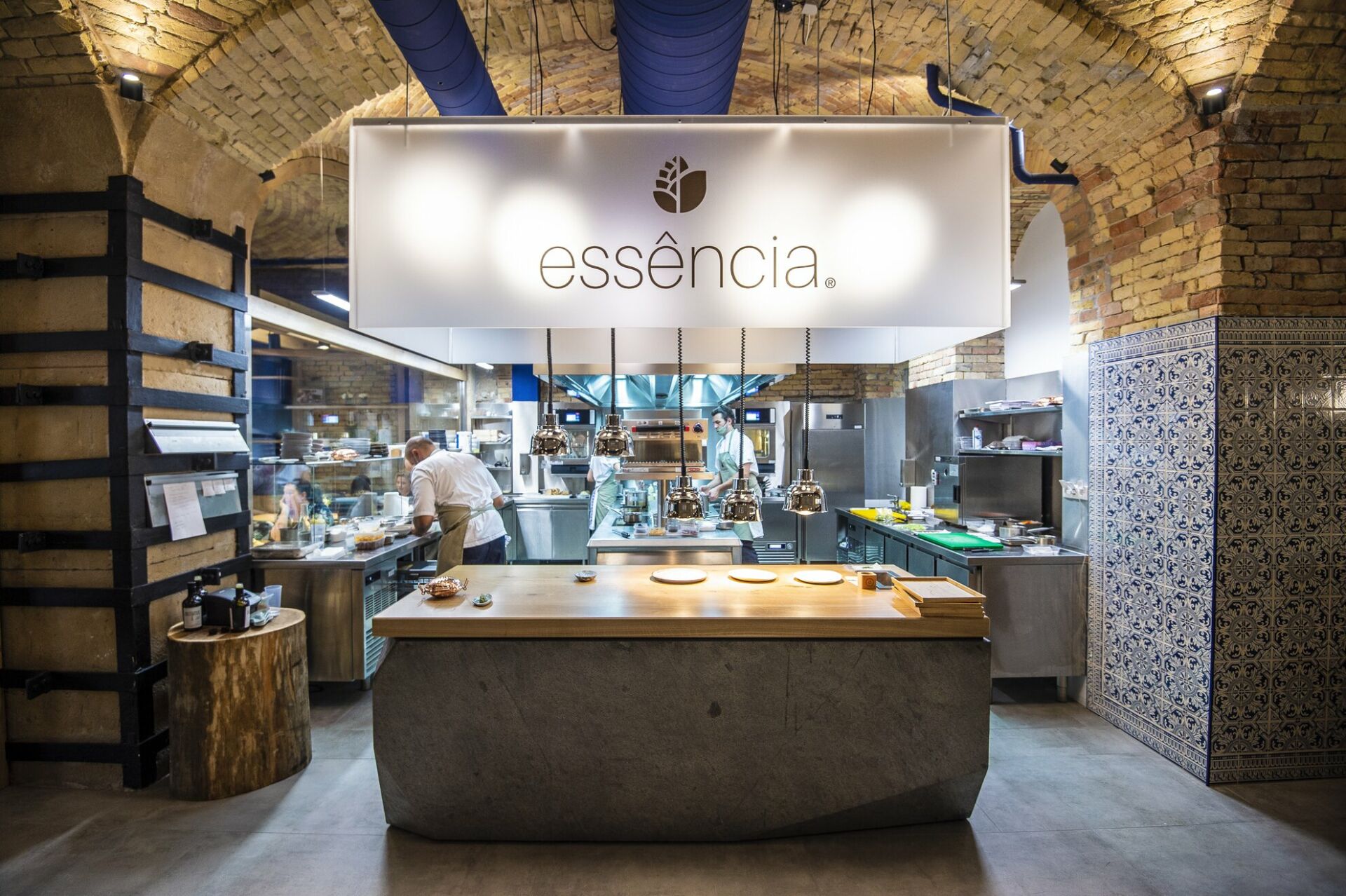 The kitchen of essência, on of the Michelin star restaurants in Budapest