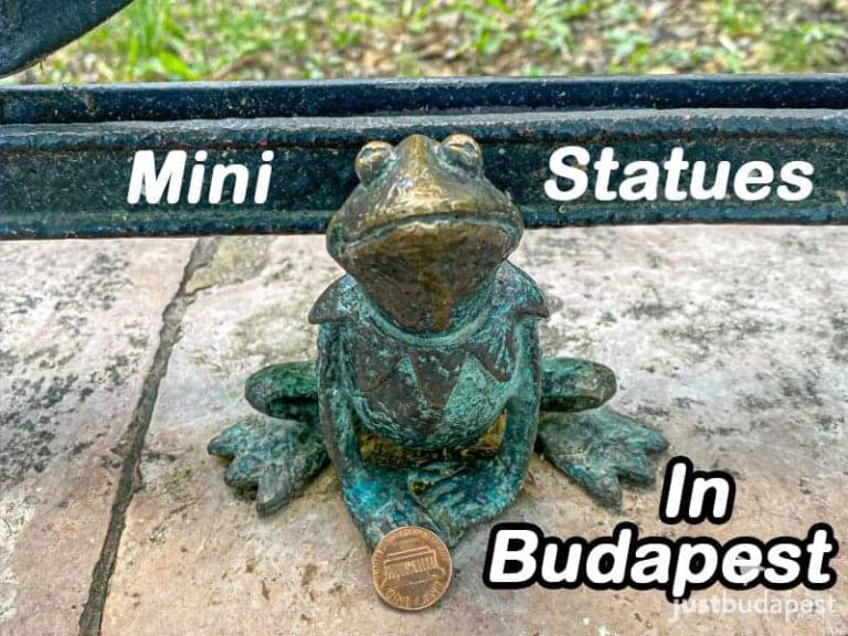 Mini statues in Budapest