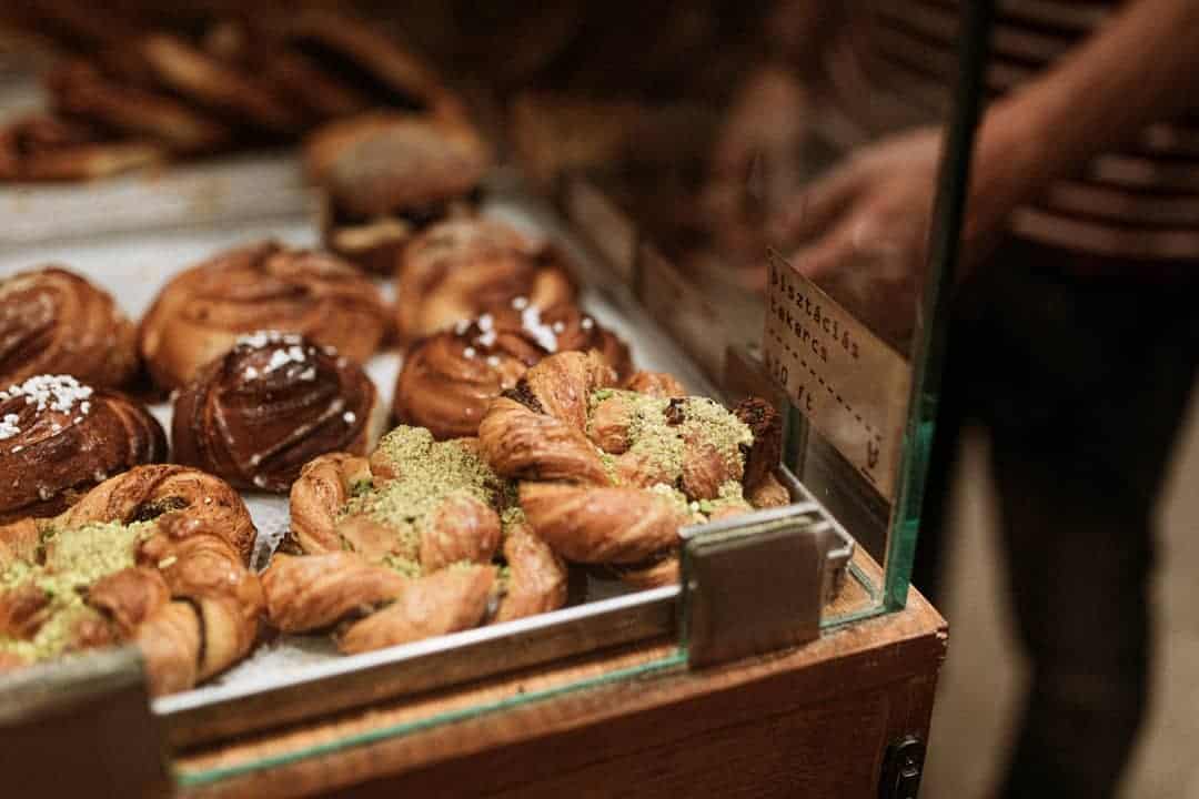 Freshly baked authentic Nordic cardamom rolls at nor/ma bakery