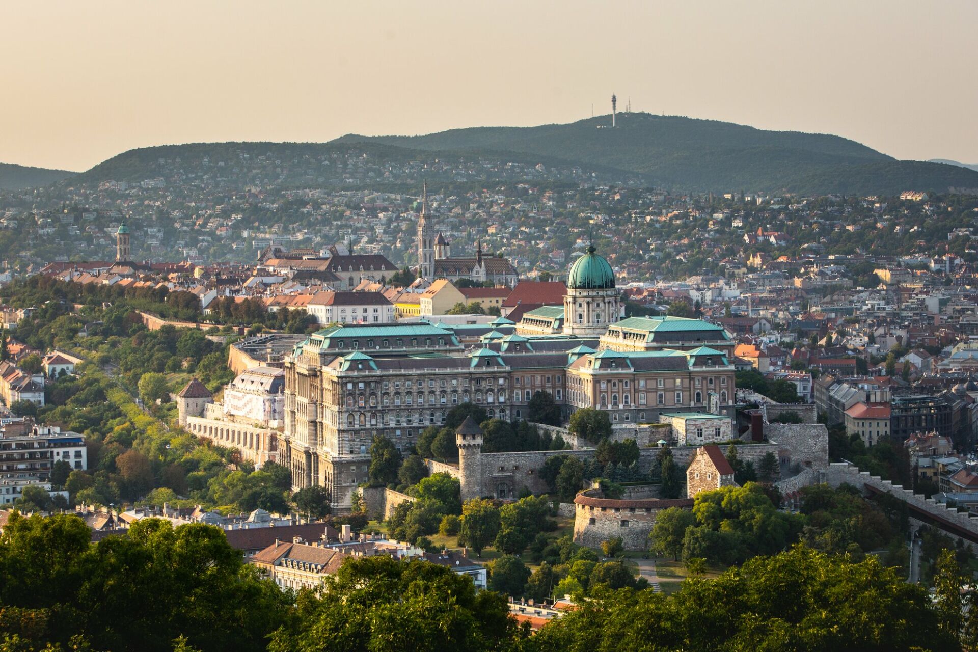 The iconic Buda Castle and the Castle District