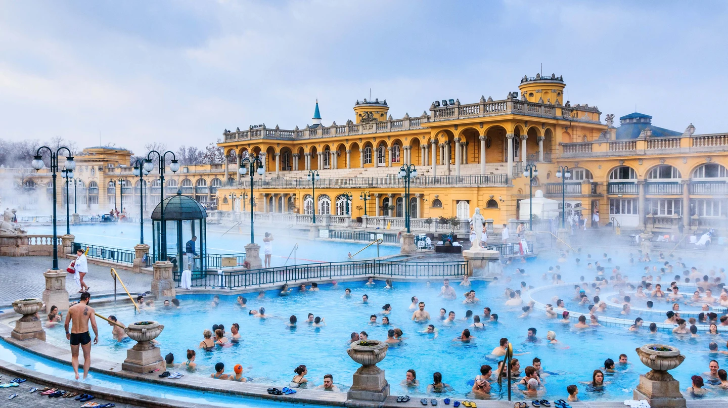 A swimming pool in Budapest