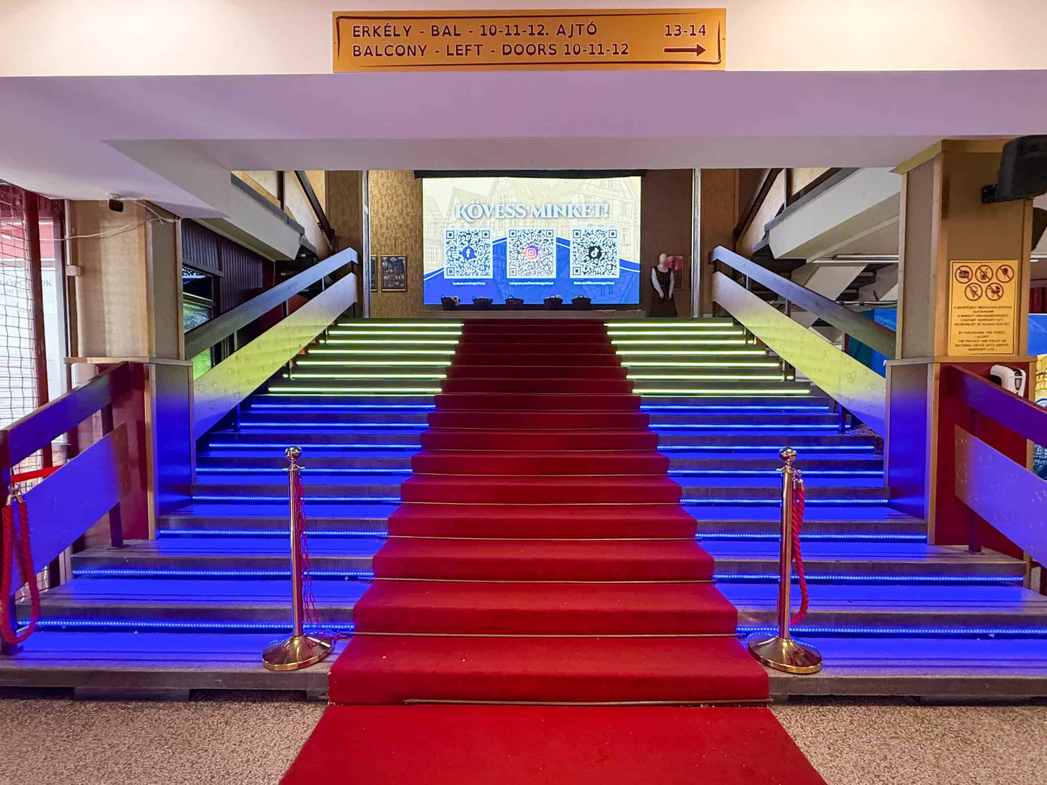 Red carpet staircase