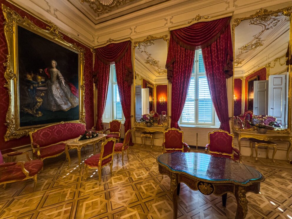Sándor Palace - Red Salon, Maria Theresa painting