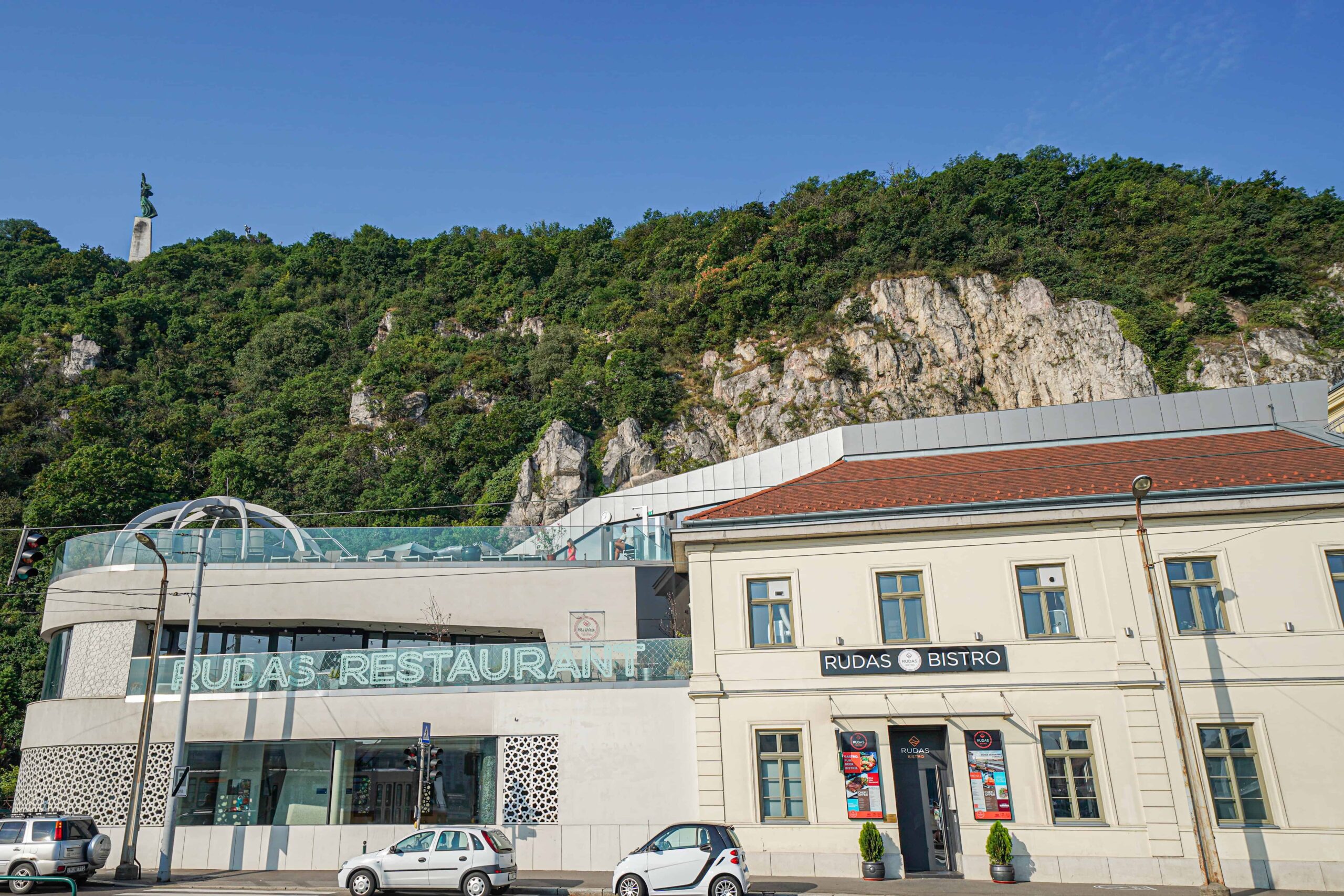 The exterior building of the Rudas Baths complex in Budapest